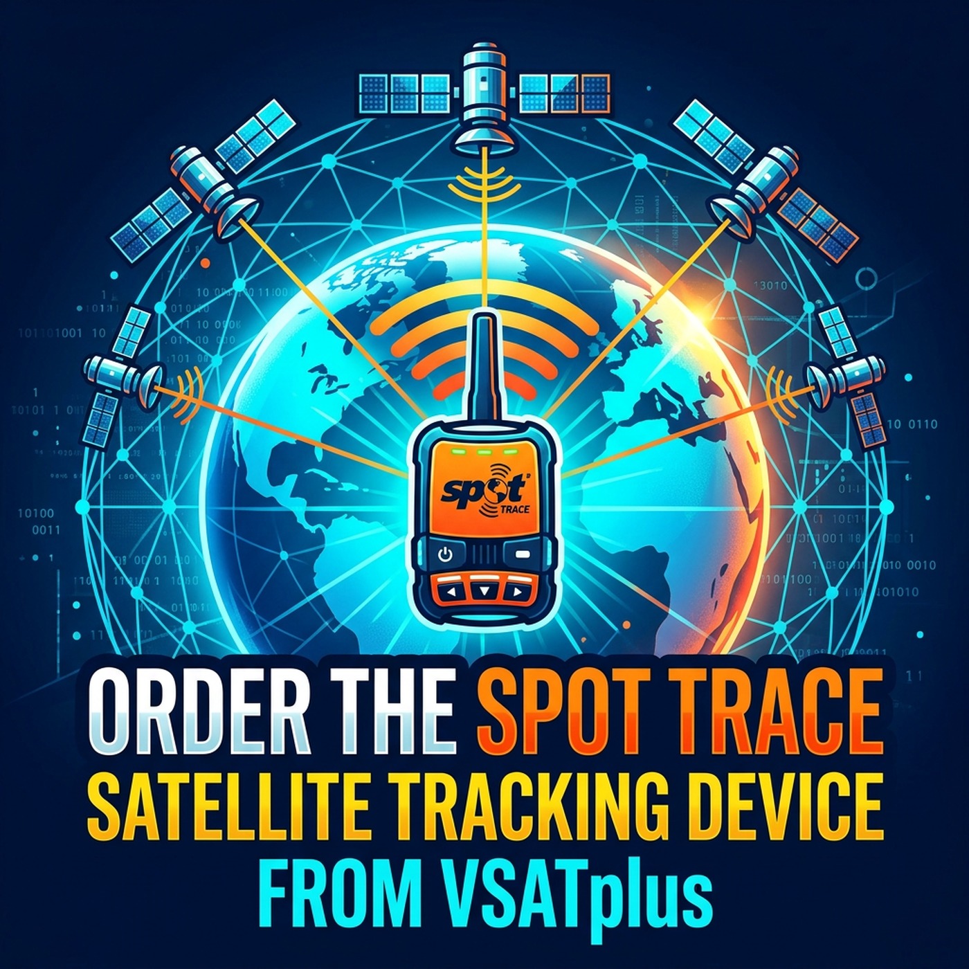 Order the SPOT TRACE Satellite Tracking Device from VSATplus cover art